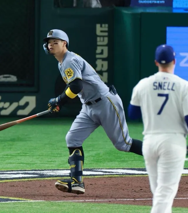 【野球】佐藤輝明が魅せる！ドジャース戦のホームランを振り返る